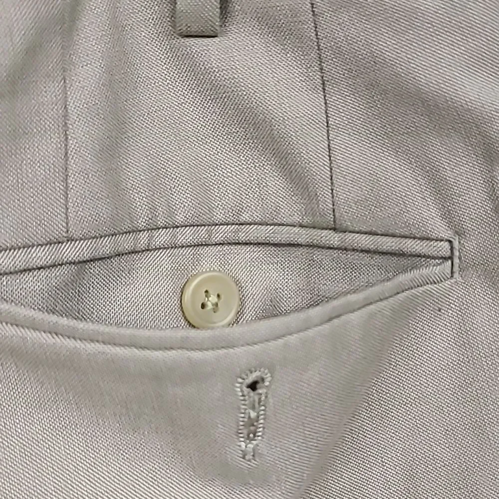 LAUREN Ralph Lauren Men's 40x30 Classic Fit Total Comfort Tan Woven Dress Pants